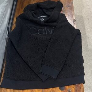 Calvin Klein Women’s XL Black Textured Hoodie